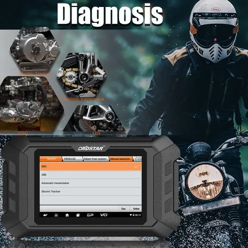 Pigiausia Obdstar Motociklų Diagnostikos Įrankiai MS50 Motociklo Scanner Diagnostikos Skaitytuvas Įrankis Obdstar Ms50 Motociklų Remonto Įrankis