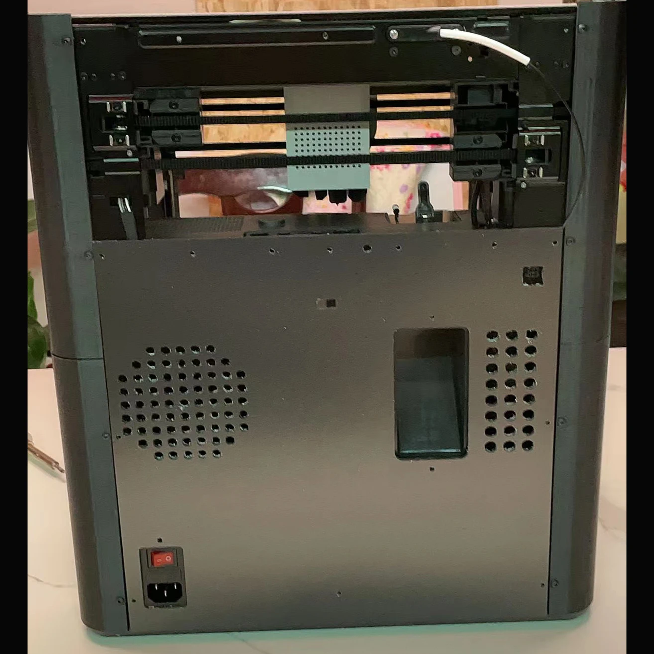 Bambu Lab P1P 3D spausdintuvas PC gaubto Langelį nustatyti KOMPIUTERIO ir Aliuminio kompozicinės plokštės, stiklo viršutinės plokštės upgrade kit