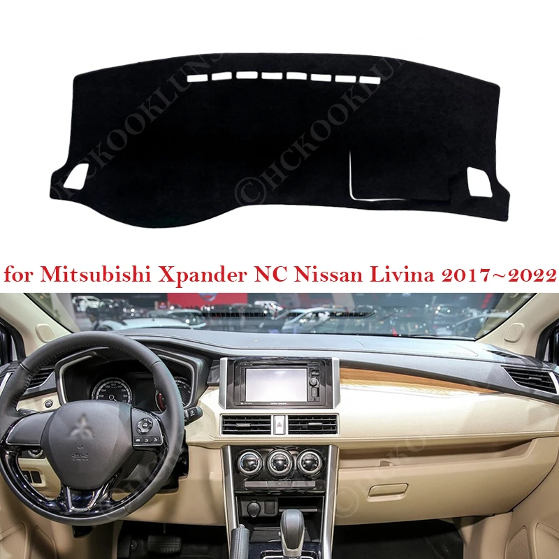 Prietaisų skydelio Dangtelį Brūkšnys Kilimėlis Mitsubishi Xpander NC Nissan Livina 2017 ~ 2022 Trinkelėmis skėtį nuo saulės Pagalvėlė Neslidžios Anti-UV Saulės Kilimas 2018